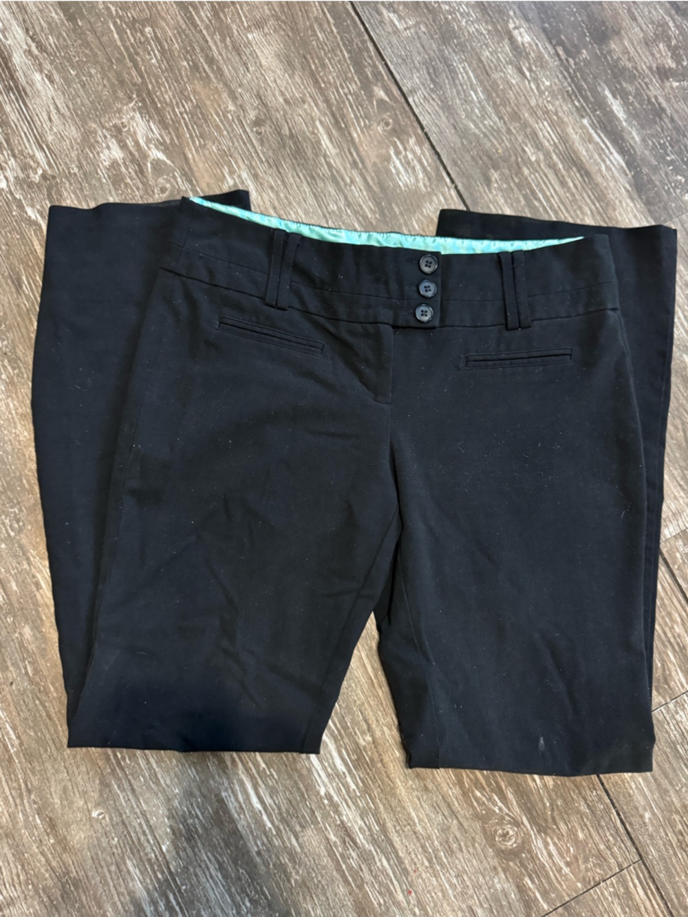 Joe Benbasset Black Women's Dress Trousers with Triple Button Waist